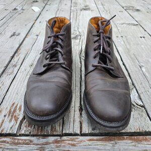 L.L.Bean Leather Lined Brown Distressed Leather Chukka Boot 11.5 D